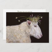 Invitation Bianca l'invitation de partie de fiançailles de (Devant / Derrière)