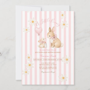 Invitation Biberon de bébé fille Little Bunny Daisy
