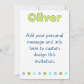 Invitation Biberon d'Oliver (Dos)