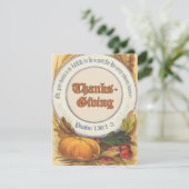 Invitation Bible chrétien contre Thanksgiving (Debout devant)