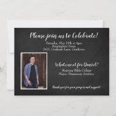 Invitation Bible chrétienne moderne Verse Graduation Photo (Dos)