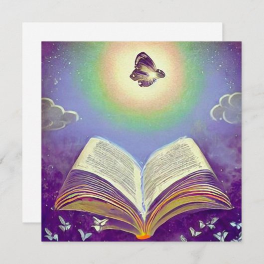 Invitation Bible & Papillon (Devant / Derrière)