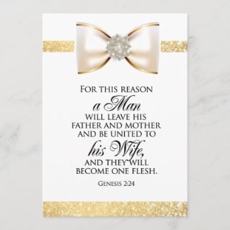 INVITATION BIBLE VERS POUR DEVENIR UN SEUL FLESH