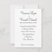 Invitation Bible Verse Chanson de Salomon Vintage Wedding (Dos)