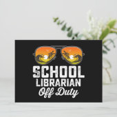 Invitation Bibliothécaire Scolaire Hors Service Dernier Jour  (Debout devant)