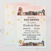 Invitation Bibliothèque de livres d'histoires Le prochain cha (Devant / Derrière)