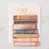 Invitation Bibliothèque de livres d'histoires Une nouvelle Fê (Devant)