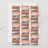 Invitation Bibliothèque de livres d'histoires Une nouvelle Fê (Dos)