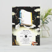 Invitation Bibliothèque Fairytale Livre d'histoire personnali (Debout devant)