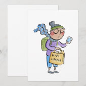 Invitation Bibliothèque universitaire (Devant / Derrière)