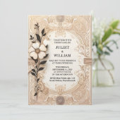 Invitation Bibliothèque Vieux Anglais Club Couverture Mariage (Debout devant)