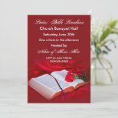 Invitation biblique religieuse (Soie rouge) (Debout devant)