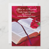 Invitation biblique religieuse (Soie rouge) (Dos)