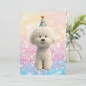 Invitation Bichon frisé (Debout devant)