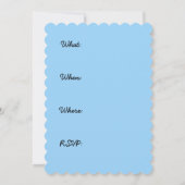 Invitation Bickadee sur la peinture d'alimentation - Oiseaux (Dos)