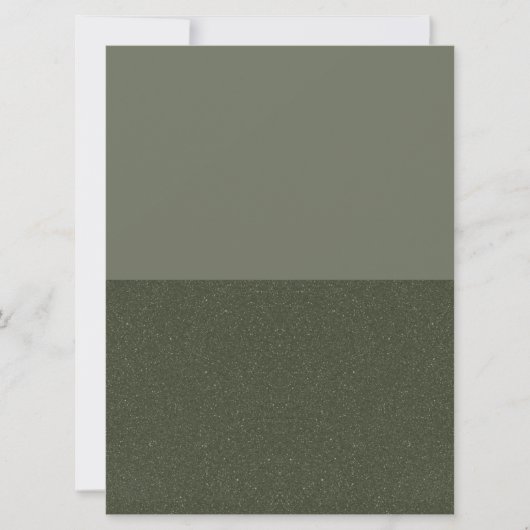 Invitation bicolore vert mousse moderne – Personna (Devant)