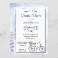 Bicyclette bleu rustique Lavender Fête des mariées