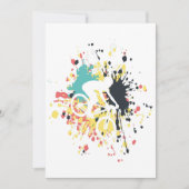 Invitation Bicyclette - Couleur de descente (Devant)