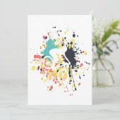 Invitation Bicyclette - Couleur de descente (Debout devant)