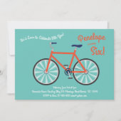 Invitation Bicyclette mignonne Enfants Vélo Anniversaire Fête (Devant)
