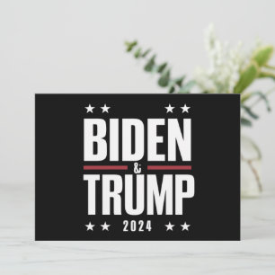 Invitation Biden Trump 2024 Élection Drôle Présidentiel VP