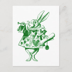 Invitation Bidon du Prom Vert du Héraut du Lapin Blanc