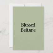 Invitation Bienheureux Beltane (Dos)