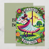 Invitation Bienheureux Beltane (Devant / Derrière)