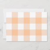 Invitation Bienheureux Feuilles d'érable Orange Flannel de Th (Dos)