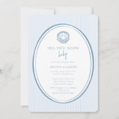 Invitation Bientôt à la mer Bébé Fête de naissance pour coupl (Devant)