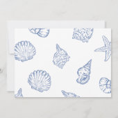 Invitation Bientôt à la mer, bébé Photo de shower de bébé à l (Dos)