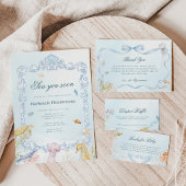 Invitation Bientôt à la mer Bébé Rococo