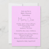 Invitation Bientôt - Bébée (Dos)