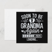 Invitation Bientôt grand-mère encore 2026 Grossesse en cours (Devant / Derrière)