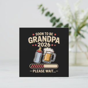 Invitation Bientôt Grand-Père Estimé 2026 Annonce de Bébé