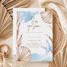 Bientôt l'Océan d'Été Garçon Bleu Baby Shower