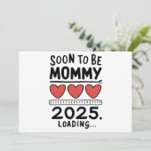 Invitation Bientôt Maman 2025 Maman en route Promotion Maman (Debout devant)