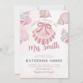 Invitation Bientôt Mme Plage Mariage Shell Shower (Devant)