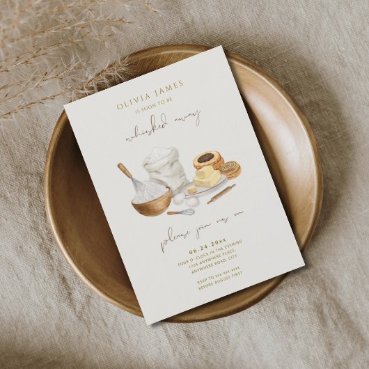 Invitation Bientôt on va retirer la douche de nuptiale