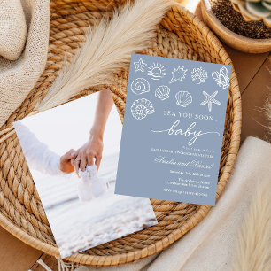 Invitation Bientôt sous la mer, sous la mer baby shower dessi