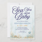 Invitation Bientôt sous les mers Baby Shower (Devant)