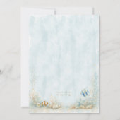 Invitation Bientôt sous les mers Baby Shower (Dos)
