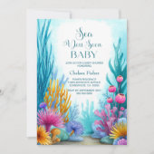 Invitation Bientôt sous l'océan Baby Shower (Devant)