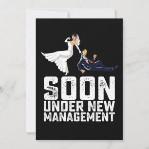 Invitation Bientôt sous nouvelle direction Mariage drôle Funn