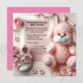 Invitation Bienvenue (Devant / Derrière)