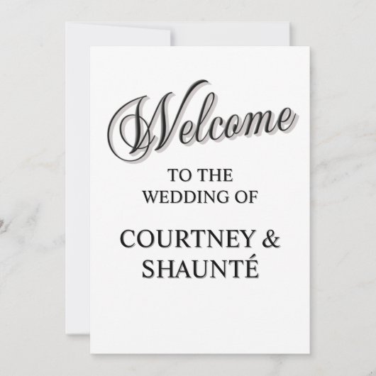 Invitation Bienvenue (Devant)