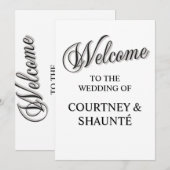 Invitation Bienvenue (Devant / Derrière)