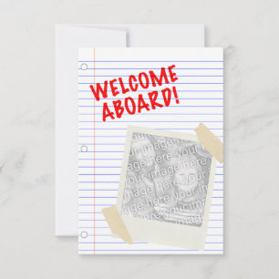 Invitation bienvenue à bord