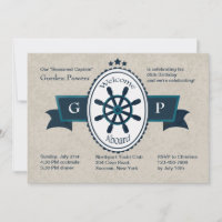 Bienvenue À Bord D'Invitation Nautique