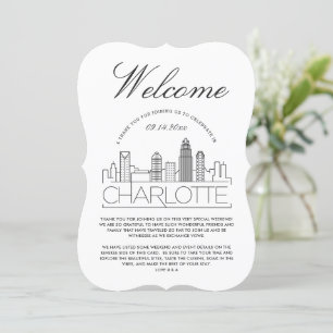 Invitation Bienvenue à Charlotte Détails de l'invitation po